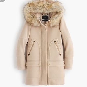 J.CREW PETITE CHATEAU PARKA STADIUM CLOTH